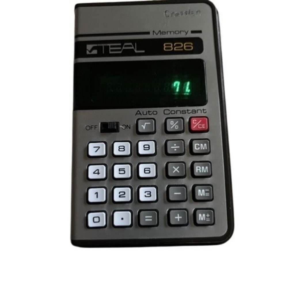 Teal 826 Electronic Calculator